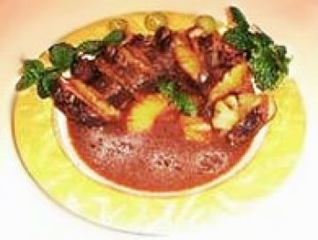 Magret de canard à l'ananas Magret de canard à l'ananas