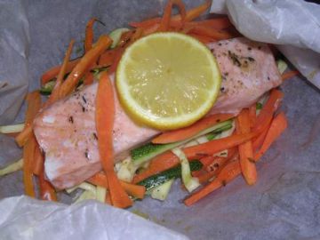 Papillotes de saumon au cumin Papillotes de saumon au cumin
