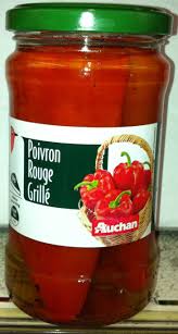 Poivrons rouges grillés en conserve