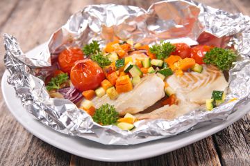 Papillote de merlan à la provençale Papillote de merlan à la provençale
