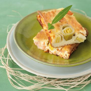 Flamiche aux poireaux sans pâte