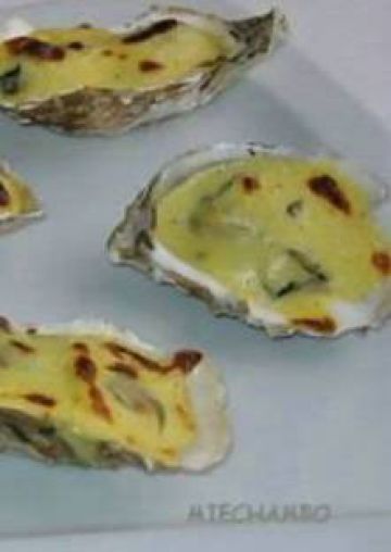 Huîtres farçies gratinées Huîtres farçies gratinées