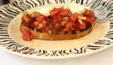 Bruschetta tomates mozzarella Bruschetta tomates mozzarella
