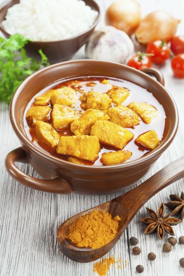Poulet au curry et lait de coco Poulet au curry et lait de coco