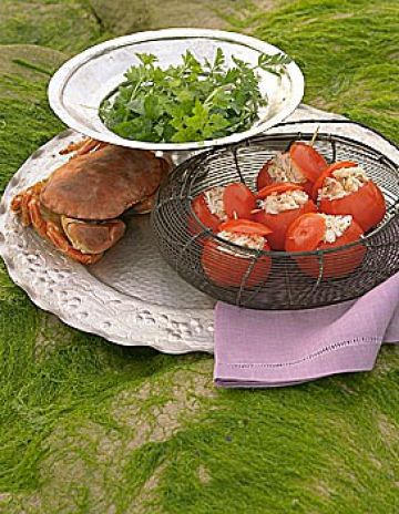 Tomates farcies au crabe 