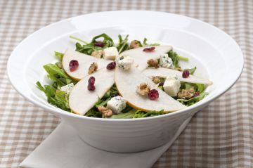 Salade verte, poires et roquefort Salade verte, poires et roquefort
