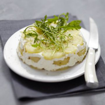 Gâteau de pommes de terre au chèvre frais