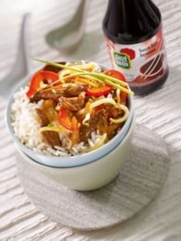 Bœuf et légumes sautés au soja Bœuf et légumes sautés au soja