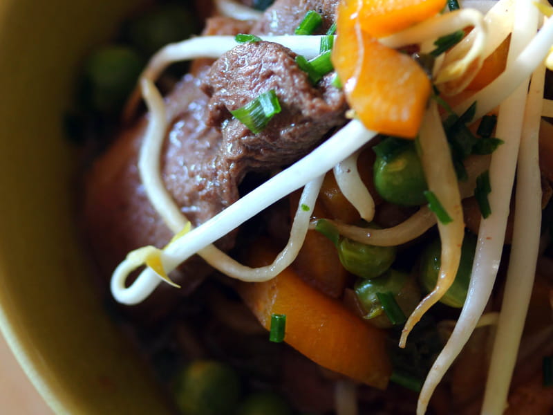 Wok de canard et ses légumes craquants Wok de canard et ses légumes craquants