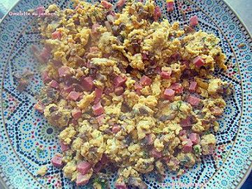 Omelette au jambon Omelette au jambon