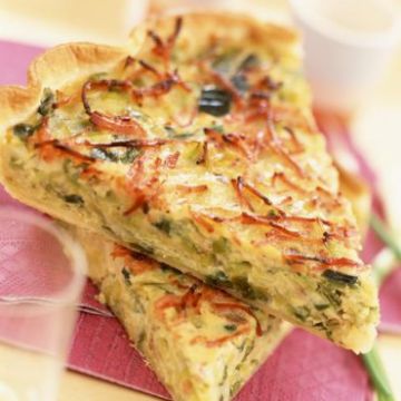 Tarte aux poireaux et jambon Tarte aux poireaux et jambon