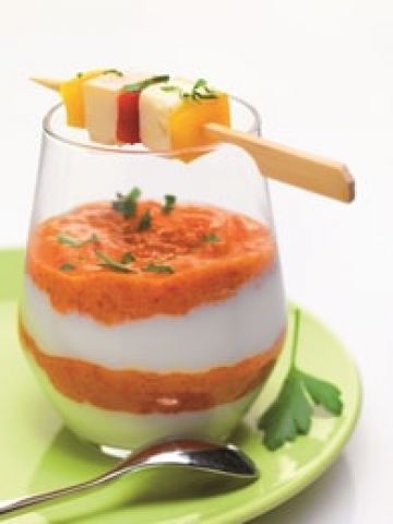 Mousse de Reblochon aux poivrons rouges Mousse de Reblochon aux poivrons rouges