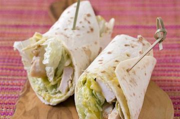 Wraps de poulet façon salade césar Wraps de poulet façon salade césar