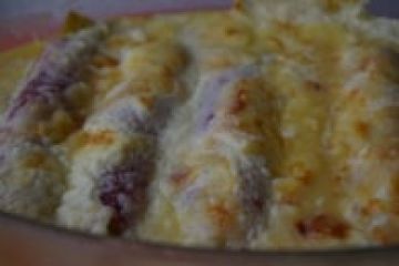 Gratin de poireaux au jambon et muscade Gratin de poireaux au jambon et muscade