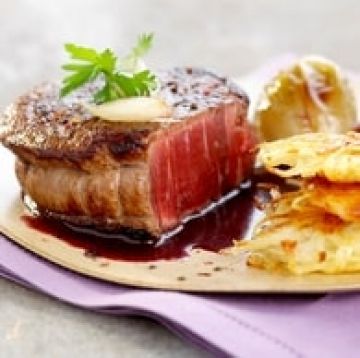 Filet de bœuf de chalosse aux échalotes confites Filet de bœuf de chalosse aux échalotes confites
