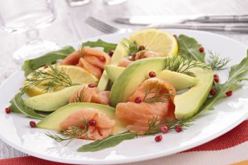 Salade avocat saumon Salade avocat saumon
