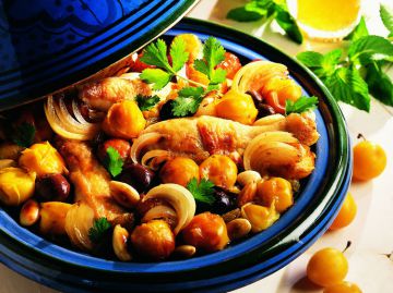 Tajine de poulet aux Mirabelles Tajine de poulet aux Mirabelles