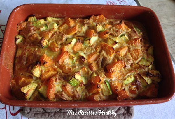 Clafoutis salé aux courges et à l'avoine