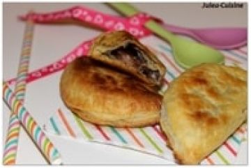 Chaussons feuilletés à la banane et au Nutella