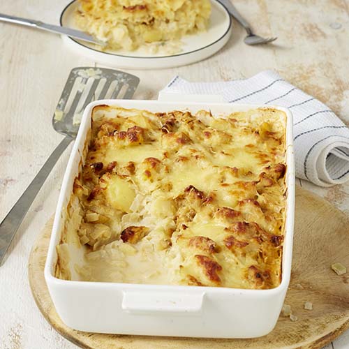 Poireaux au poulet gratinés aux 2 fromages