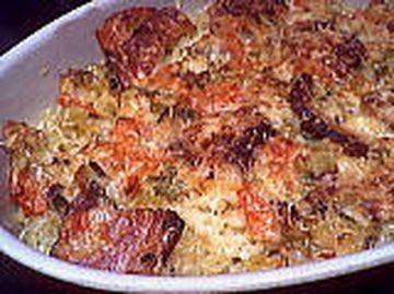 Gratin de pâtes au poulet Gratin de pâtes au poulet