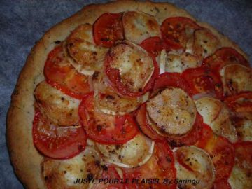Tarte fine tomate chèvre basilic Tarte fine tomate chèvre basilic