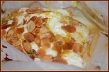 Papillote de colin aux pommes et curry Papillote de colin aux pommes et curry