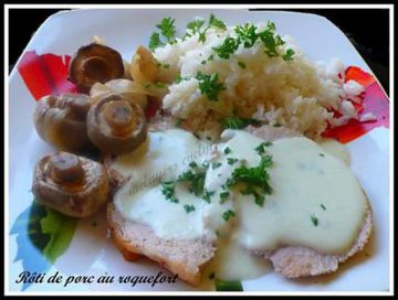 Roti de porc au roquefort Roti de porc au roquefort