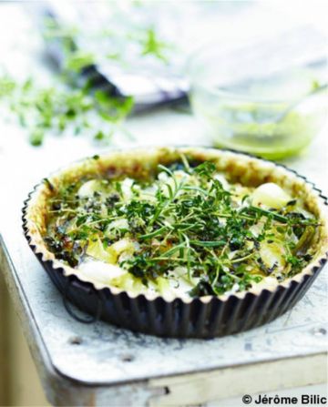 Tarte oignons, ricotta et herbes Tarte oignons, ricotta et herbes