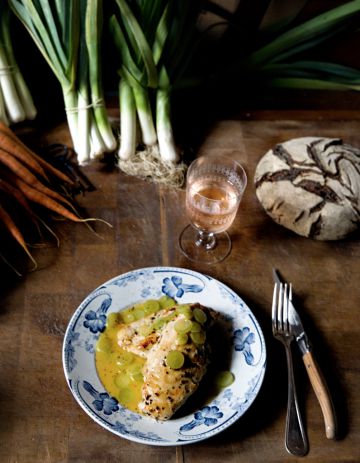 Poulet aux raisins blancs Poulet aux raisins blancs