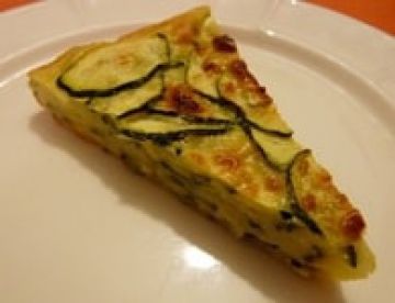Flan de courgettes au jambon, ketchup et gruyère Flan de courgettes au jambon, ketchup et gruyère