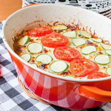 Gratin de courgettes et tomates Gratin de courgettes et tomates