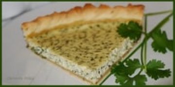 Tarte au carré-frais et aux herbes fraîches Tarte au carré-frais et aux herbes fraîches
