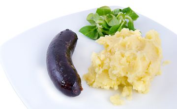 Boudin noir et purée de pommes de terre maison Boudin noir et purée de pommes de terre maison