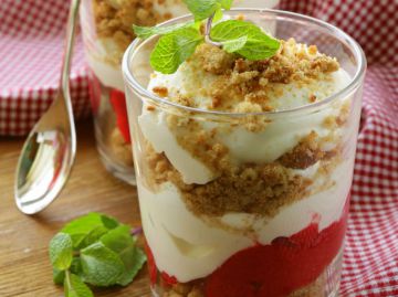 Verrine fraise mascarpone spéculoos Verrine fraise mascarpone spéculoos