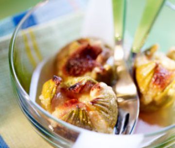 Figues rôties à la crème d’amande de figues rôties Figues rôties à la crème d’amande de figues rôties