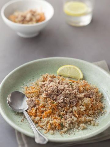 Salade de quinoa aux carottes et au thon