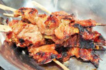 Brochettes de porc Moo Yang Brochettes de porc Moo Yang