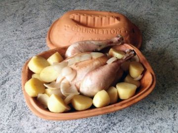 Poulet au cidre, thym, laurier Poulet au cidre, thym, laurier