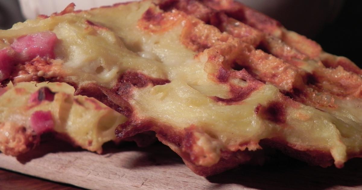 Gaufres pommes de terre raclette