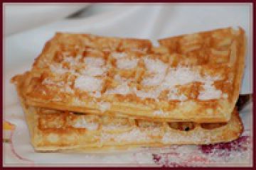 Gaufres à la noix de coco Gaufres à la noix de coco