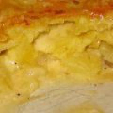 Tourte de pommes de terre au Reblochon Tourte de pommes de terre au Reblochon