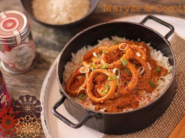 Curry light d'encornets Curry light d'encornets