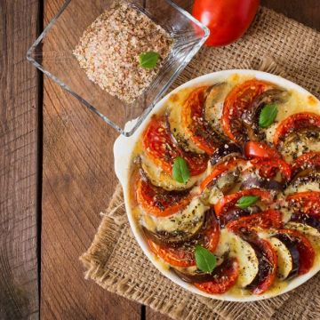 Gratin aux aubergines et aux tomates au comté Gratin aux aubergines et aux tomates au comté