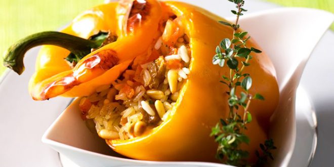Poivrons farcis au riz Poivrons farcis au riz