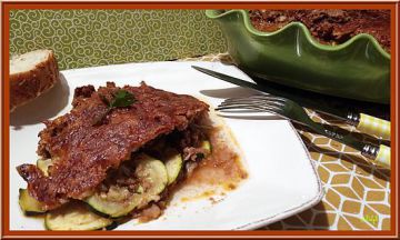 Gratin de courgettes au boeuf Gratin de courgettes au boeuf