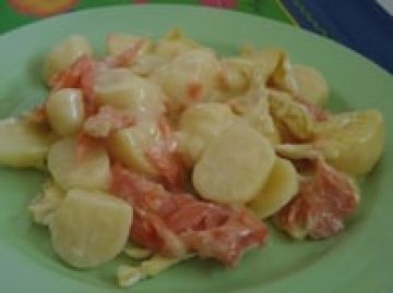 Tartiflette au saumon fumé Tartiflette au saumon fumé