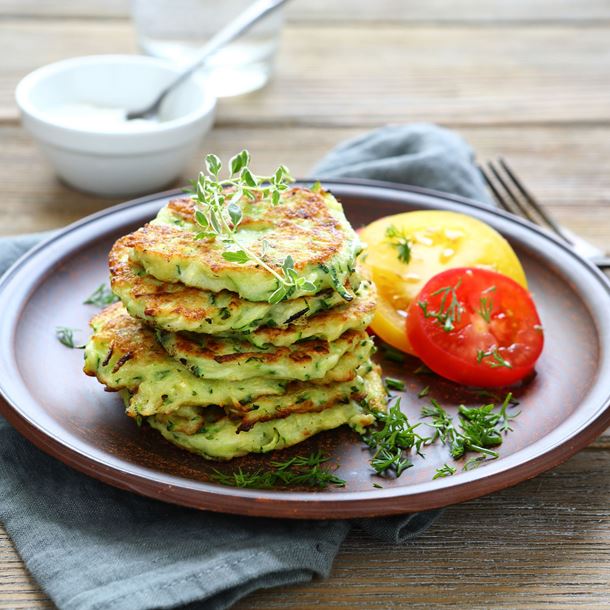 Blinis de courgette Blinis de courgette