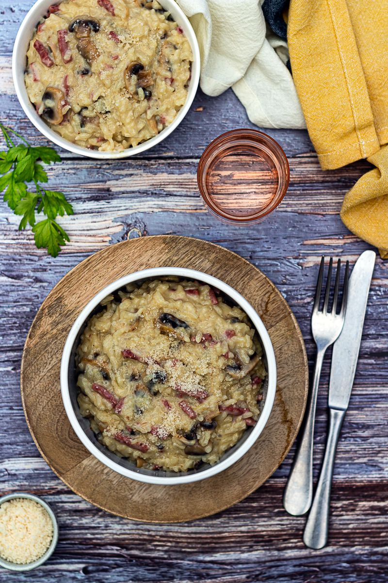 Risotto façon carbonara au Cookeo Risotto façon carbonara au Cookeo