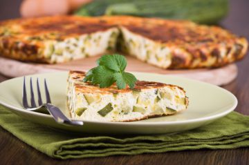 Frittata de pommes de terre aux courgettes Frittata de pommes de terre aux courgettes